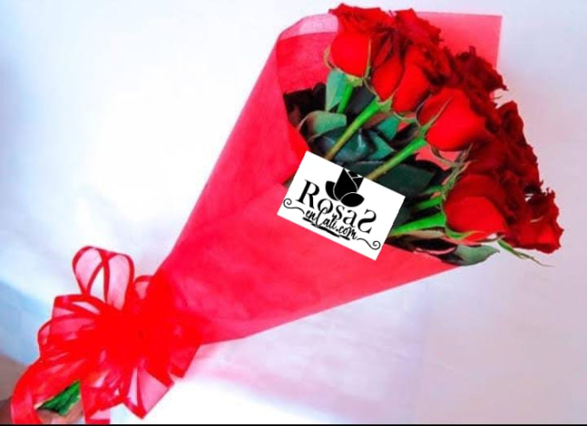 Bouquet circular de rosas en Cali